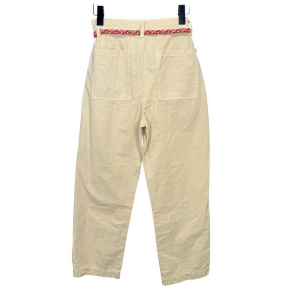 NEW The Great The Voyager Rope Belt Pant Khaki Rainbow Belt Size 28 - Picture 3 of 6